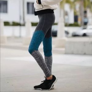 Free People Gray and Blue Leggings